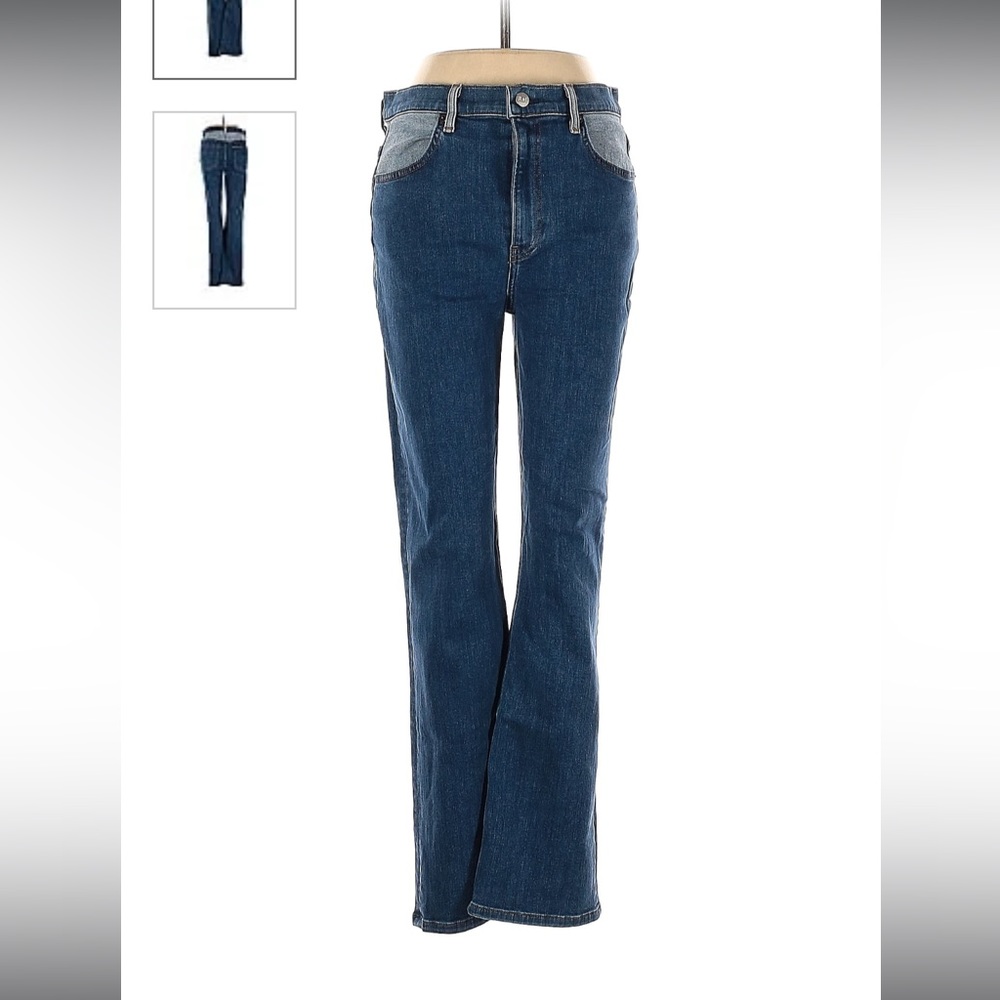 Reformation high rise two tone jean sava jodi wash size 29 - slim straight fit
